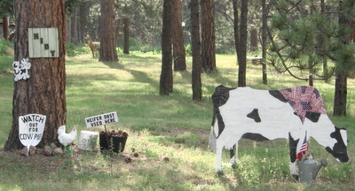 Cow Lady's Front Yard, Black Forest.